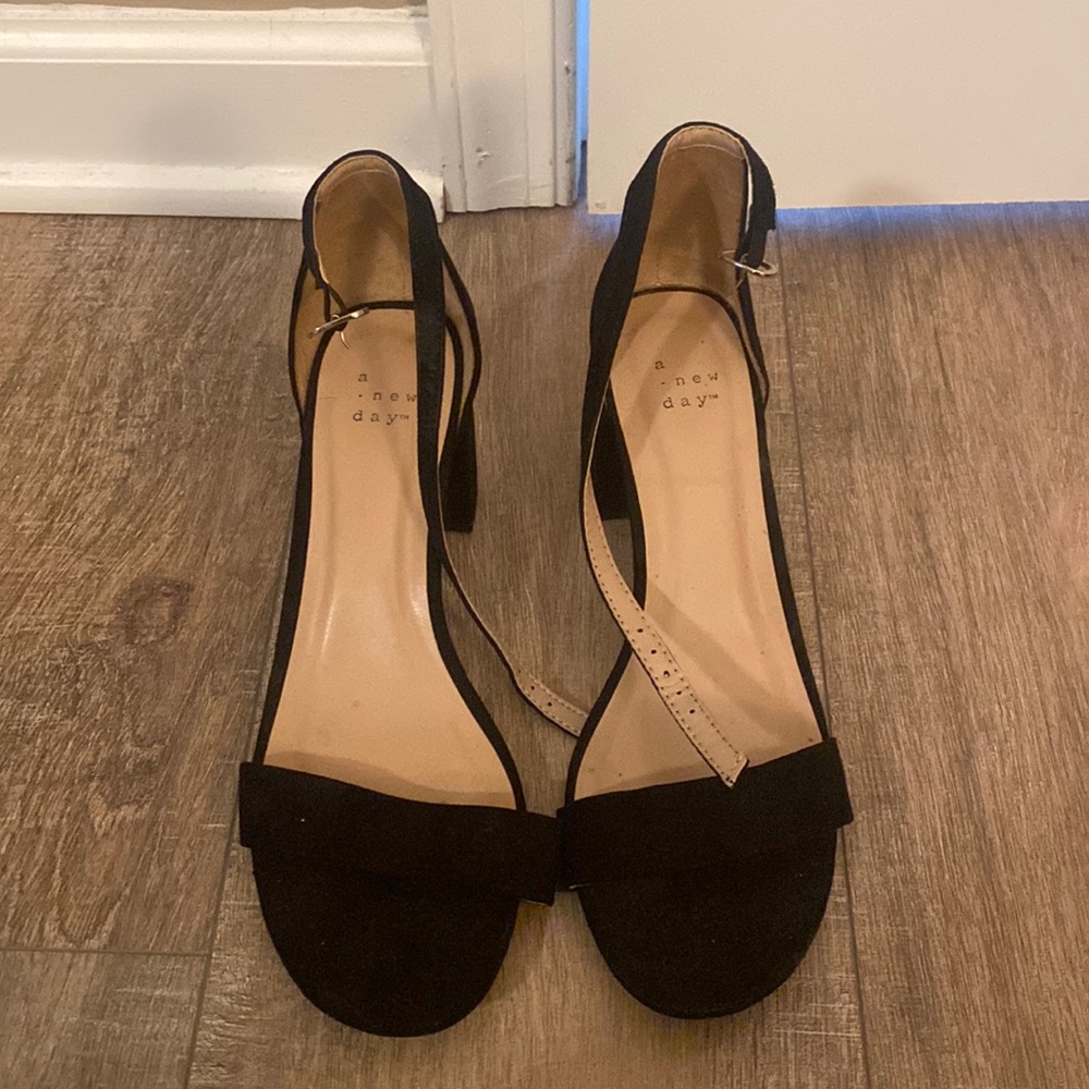 Black dressy wedge heels